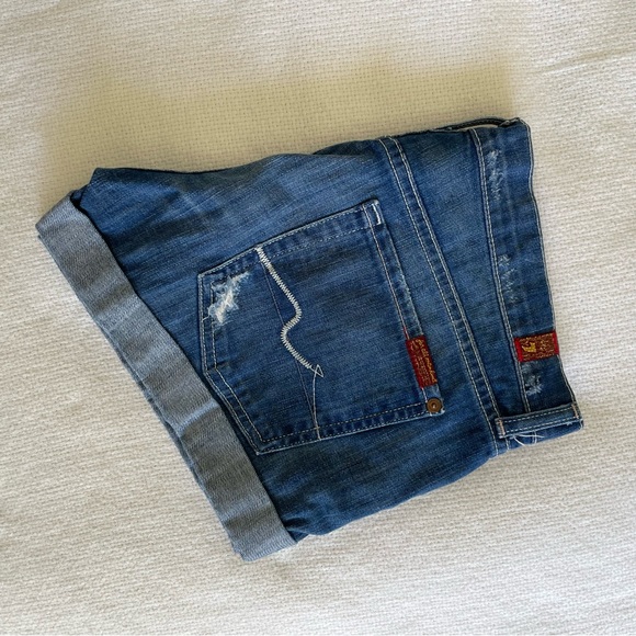 7 By All Mankind Denim Jean Short Size 29 - Picture 2 of 5